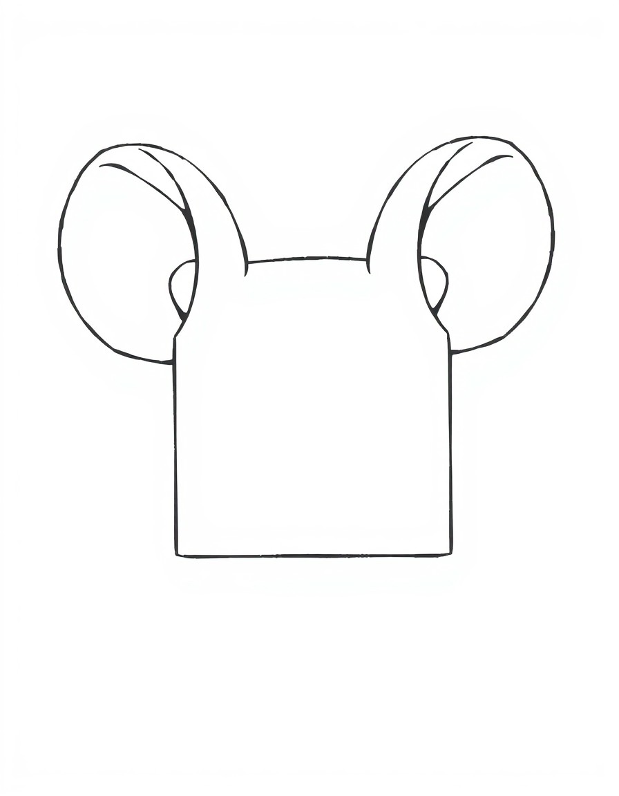 square with mouse ears