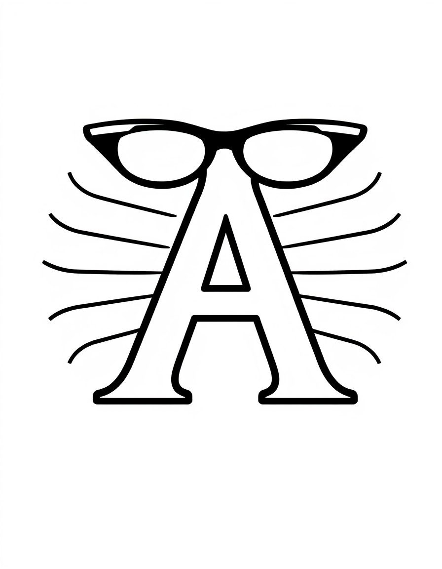 A AZ Logo For Optical Shop