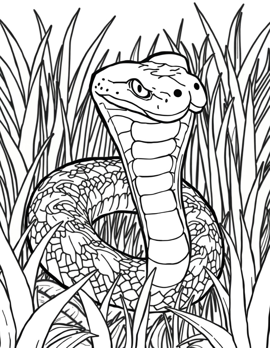 create a more photo realistic pixar version of a  boa constrictor snake in the grass, paying attention to details