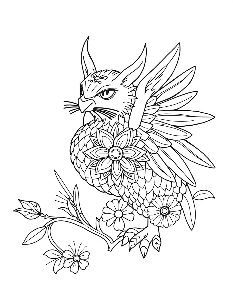 white background, black outlines, well-structured, ready for coloring, coloring page of: , very detailed, perfect for very advanced coloring