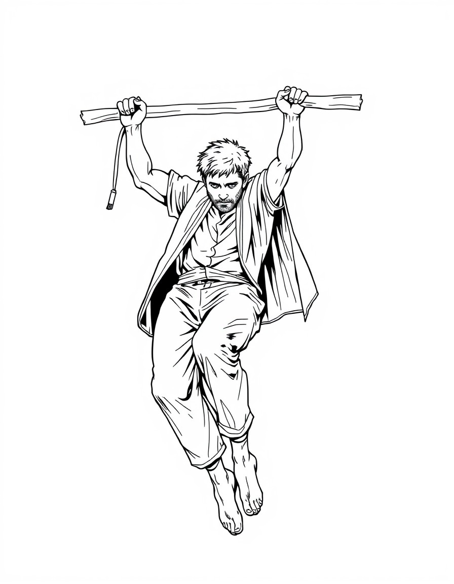 Man hanging him self