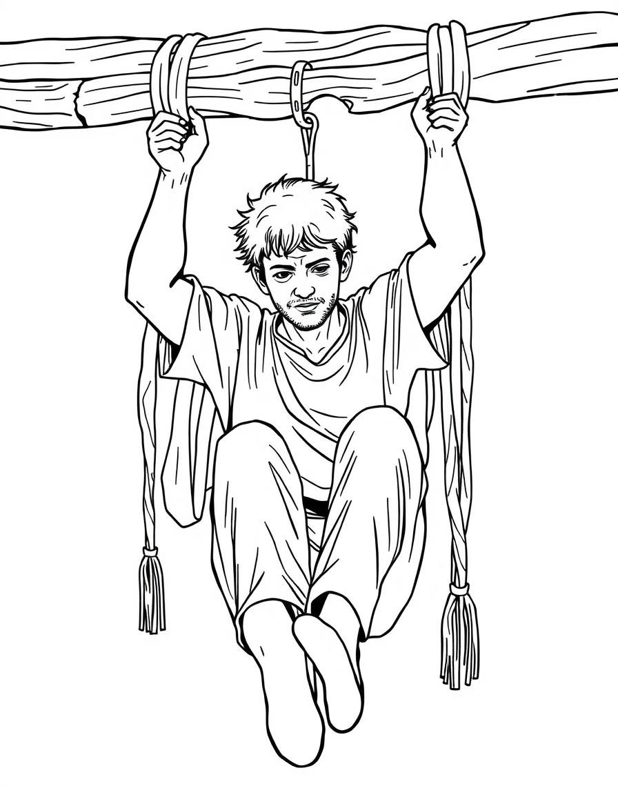 Man hanging him self