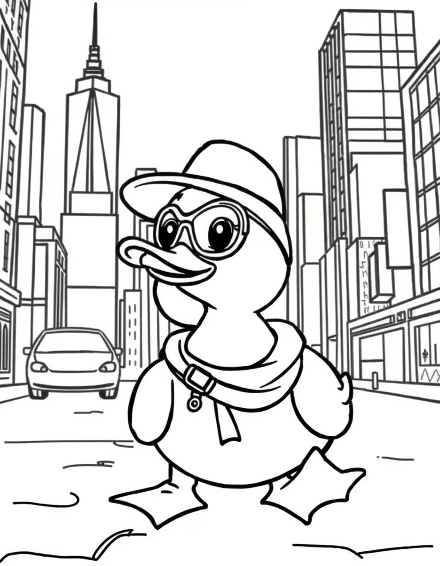 Cute super duck in New York