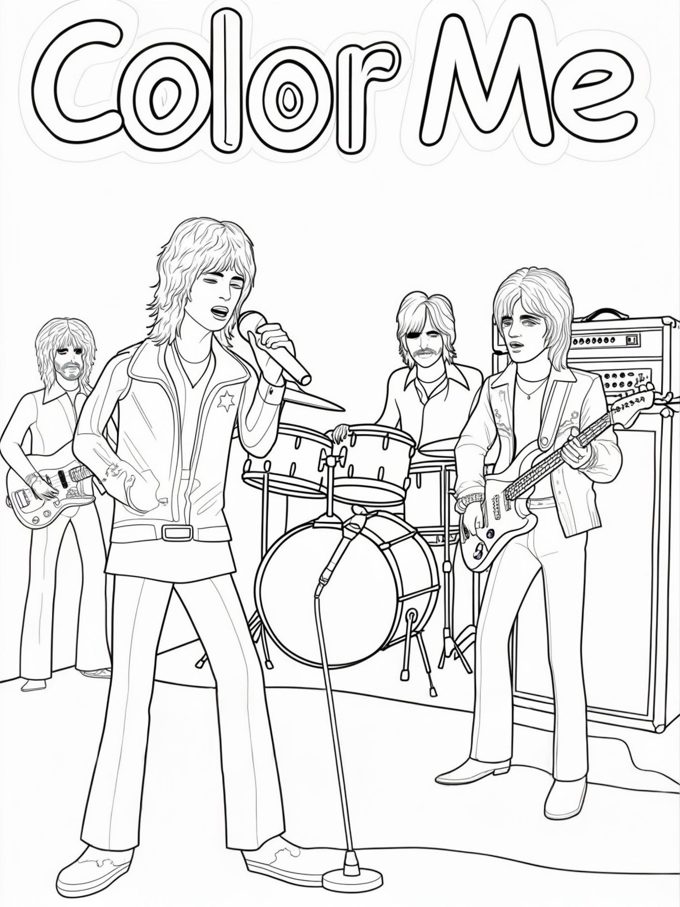 nee wel met de bandleden en de zanger op een consert