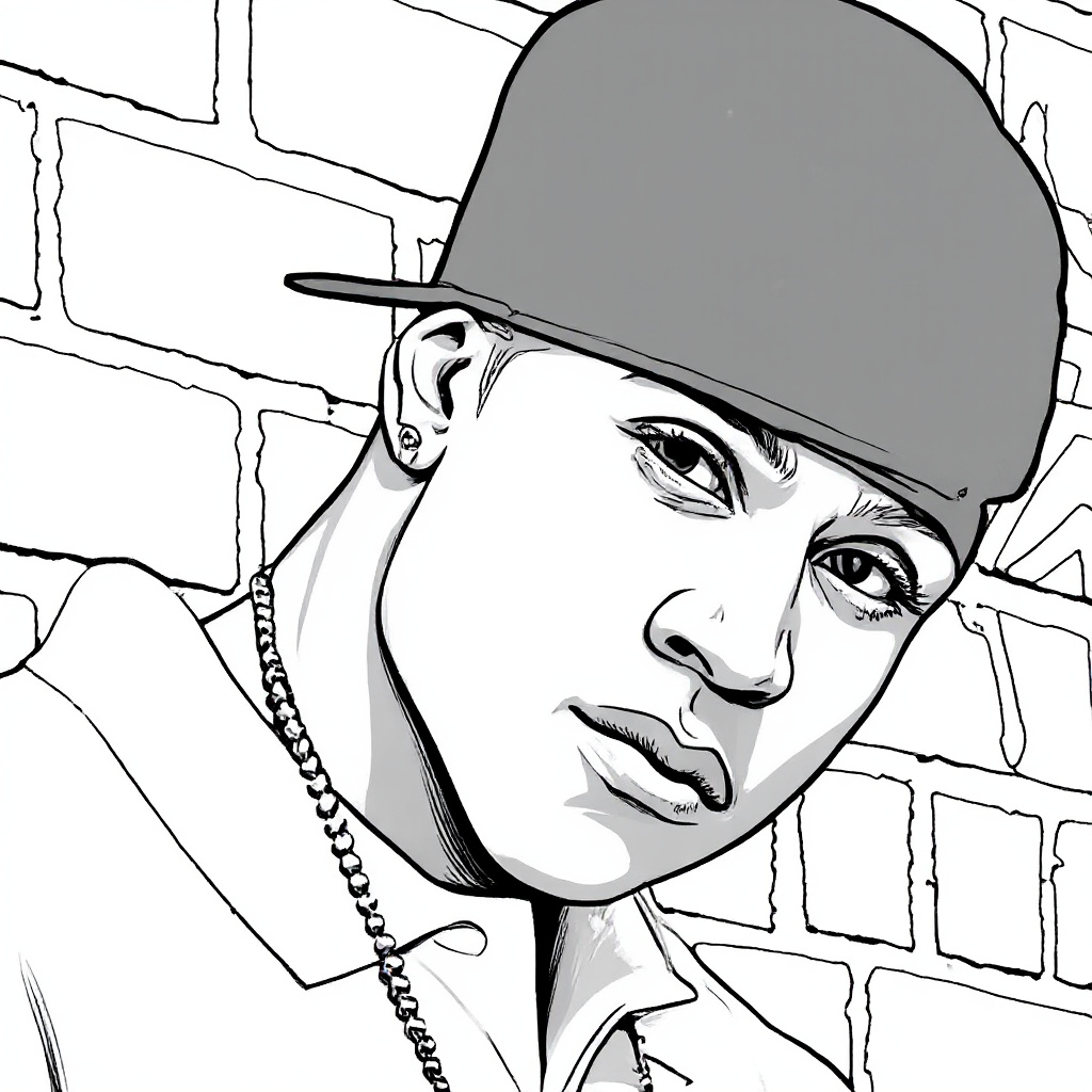 Make this a high-quality black and white COLORING PAGE with white background, only black lines, NO big gray areas, and clear, thick bold outlines, well-defined shapes, and clean edges. Remove all shad