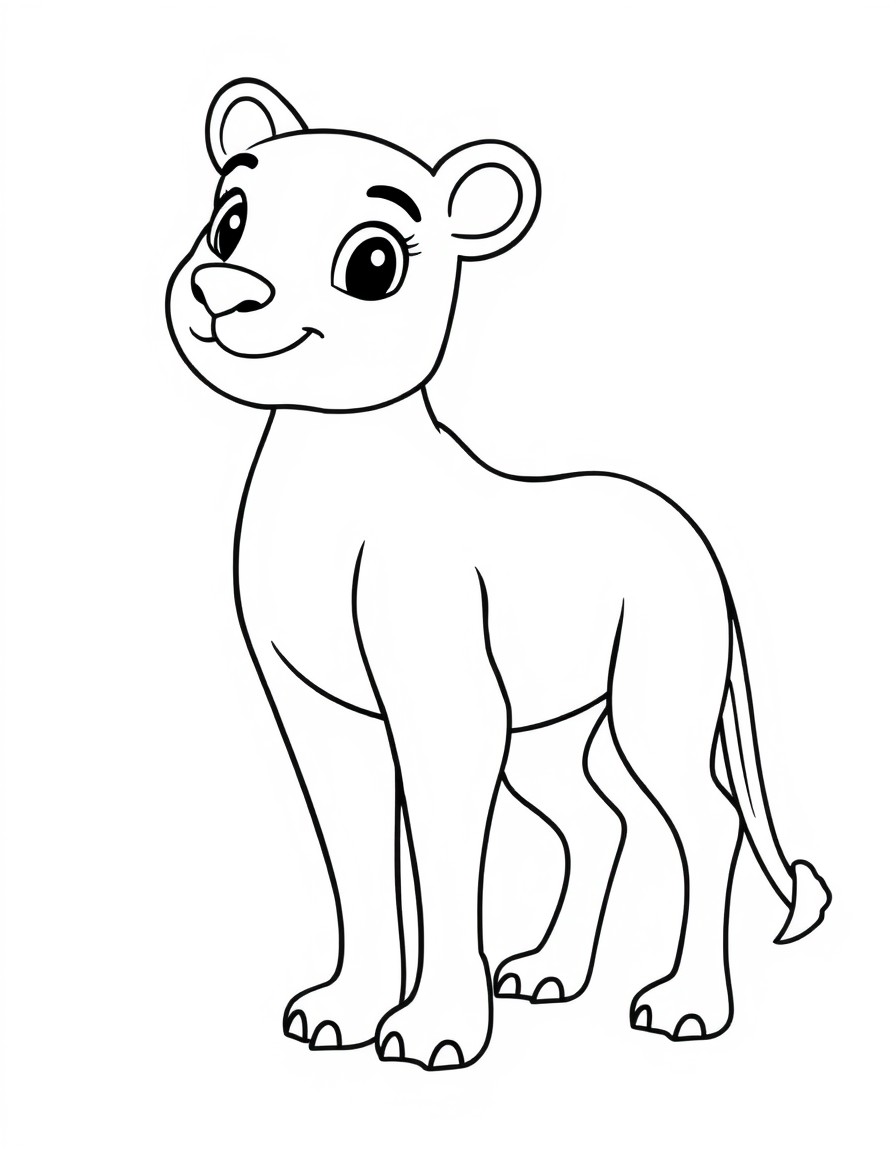 children animal colouring book