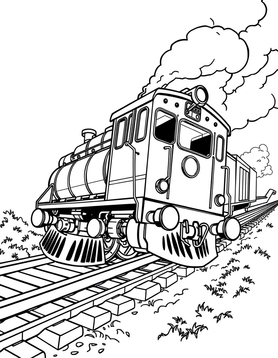 train that went out of the tracks and flying